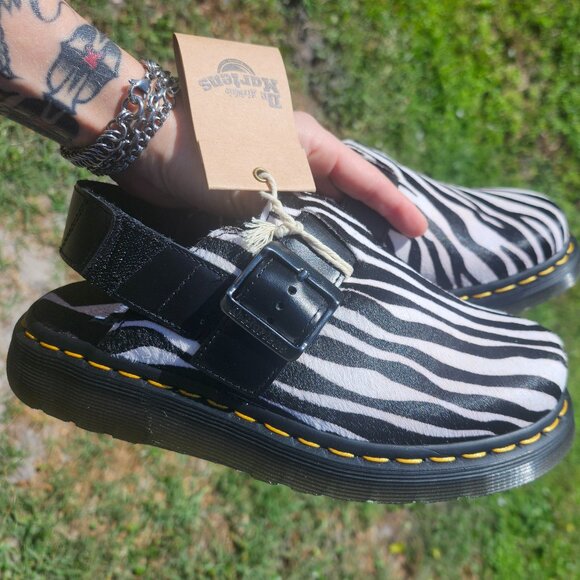 NWT Doc Dr Martens Jorge Mule sandals boots zebra UK 3 Women's 5 - Picture 5 of 6
